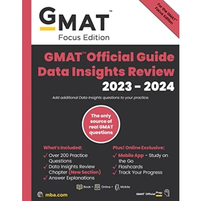 Bild av GMAT Official Guide Data Insights Review 2023 2024, Focus Edition: Includes Book + Online Question Bank Digital Flashcards Mobile App