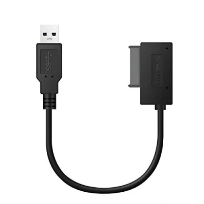Bild av Xingdianfu 1 st USB 3.0 till 7 6 13 stift slimline SATA kabel adapter för bärbar dator CD DVD Rom optisk enhet