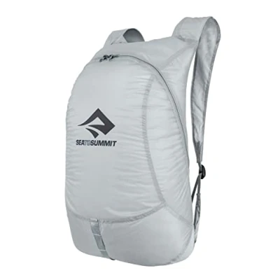Bild av Sea to Summit Ultra Sil dagryggsäck 20 l vattenavvisande och ultralätt ryggsäck Cordura tyg 30D äggstor packsäck 2 vägs dragkedja för resor HighRise Grey 72 g, Hög midja,
