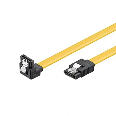 Bild av Goobay 95022 S ATA datakabel för HDD, SDD, 6 Gbits SATA L typ kontakt till 90 vinklad, 100 cm