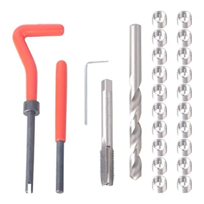 Bild av DAYUAN Gängreparationssats M 9 x 1,25 mm helicoil återställande tråd reparationsverktyg kabelinsats kit kompatibelt handverktygssats för automatisk reparation