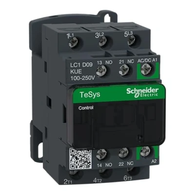 Bild av Schneider Electric LC1D09KUE Kontaktor 3 slutande, 9 A, 4 kW 100 250 V