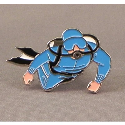Bild av Metall emalj pin bricka brosch hav dykare