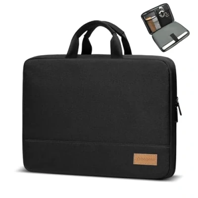 Bild av Bagasin Laptop Fodral, 13 13,3 Tums Fodral för Bärbar Dator, TSA Notebook 4 lagers Vattentät Skyddande Laptopväska Kompatibel med MacBook, HP, Dell, Lenovo