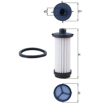 Bild av Hydraulikfilter, automatväxel Knecht HX 232D