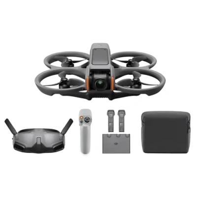 Bild av DJI Avata 2 Explorer Combo (3 batterier), FPV drönare med 4K kamera, uppslukande flygupplevelser, inbyggt propellerskydd, synfält på 155, kameradrönare Goggles Integra och RC Motion