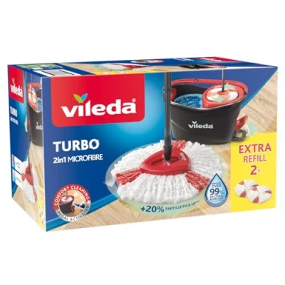 Bild av Vileda Easy Wring/Clean Turbo Moppset med hink
