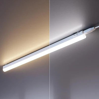 Bild av ledscom.de Set om 2 LED skåpbelysning Rigel, 57,3cm vardera, justerbar färgtemperatur, 17,6W, 830lm vardera
