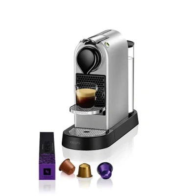 Bild av KRUPS XN741B10WP NESPRESSO Citiz Kaffemaskin Silver 1 L Högt Pumptryck 19 Bar Som Ger Enastående Kvalitet Snabb Uppvärmning 25 Sekunder 2 koppstorlekar