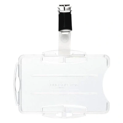 Bild av Durable 821819 Passerkorthållare med clips dubbelsidig, transparent, 25 stycken