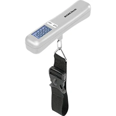 Bild av Basetech LS 40S Bagagevåg Vägningsområde 40 kg Läsbarhet 10 g batteri Silver