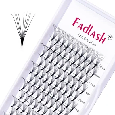 Bild av Volymfransförlängningar 10D, förtillverkade ryska 0,07 D curl, 8 14 mm, färdiggjorda fransar, volymfransar, förgjorda fransrader (10D MIX(8 14))