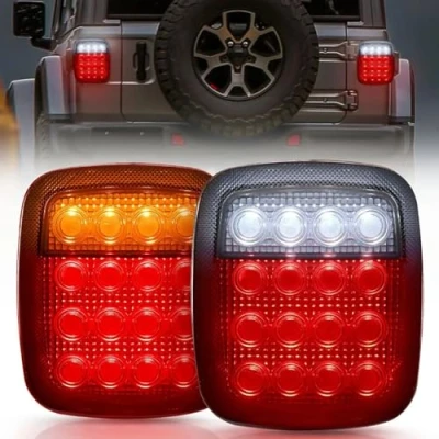 Bild av 16LED bakljus för Jeep Wrangler CJ TJ YJ med blinkers funktion