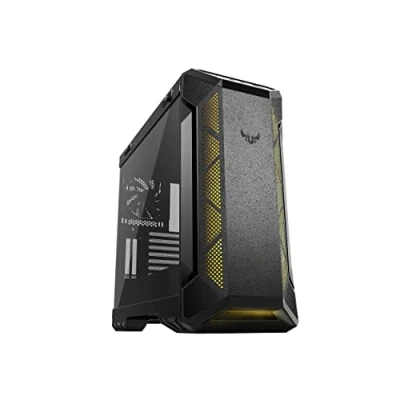 Bild av ASUS GT501 TUF EATX formfaktor spelfodral, 3 x 120 mm Aura RGB fläktar, sidopanel i härdat glas, frontpanel, USB 3.1, främre och övre reserverat utrymme för element