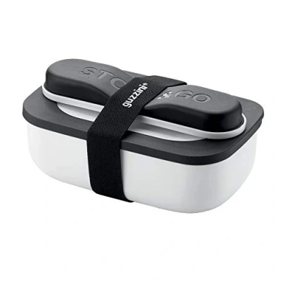 Bild av Guzzini STORE&amp;GO, Lunchbox Set med resebestick Vit 20 x 12 h7 cm 900 ml 17110211