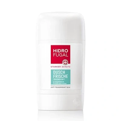 Bild av Hidrofugal dusch fräsch pinne (50 ml), anti perspirant med doft för en &quot;färsk av duschen&quot; känsla, deodorant stick starkt antiperspirant skydd och