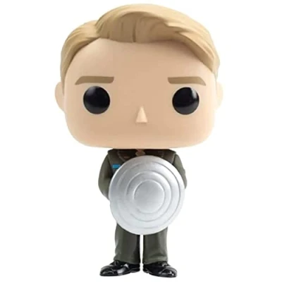 Bild av Funko Captain America: The First Avenger keps med prototyp sköld metallisk pop vinylfigur, flerfärgad, 63216, standard