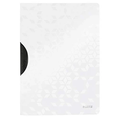 Bild av Leitz WOW ColorClip Klämmapp, A4, 30 ark, flexibel plast, vit, 41850001