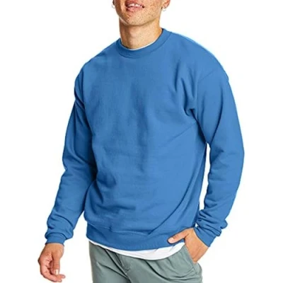 Bild av Hanes Sweatshirt för män (1 pack), Jeansblå, 1 st, XL
