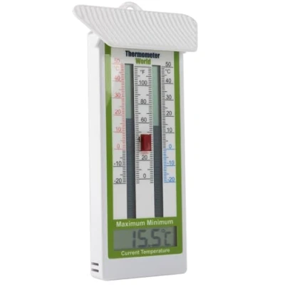 Bild av Digital max min växthustermometer rumstemperatur klassisk termometer för att mäta maximala och minimala temperaturer enkla väggmonterade växthustillbehör inomhus eller utomhus