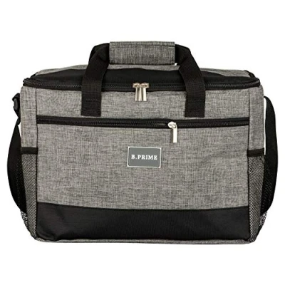 Bild av B.PRIME 20L Kylväska Classic I 36x26x22cm Isolerad väska Lunchväska Kylbox Picknickväska Isväska Campingväska Picknick Utomhus Resor Shopping Bil