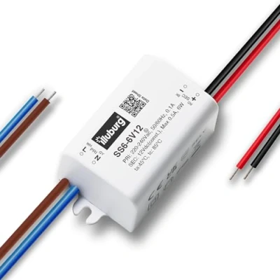 Bild av illuburg LED transformator 12 V 6 W vattentät IP66 utan flimmer strömförsörjningsdrivrutin
