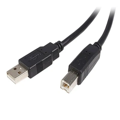 Bild av StarTech.com USB2HAB3M USB 2.0 A till B kabel (3 m, st./st) svart
