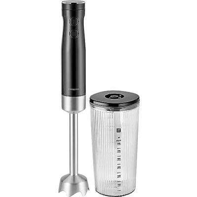 Bild av ZWILLING ENFINIGY stavmixer rostfritt stål, purémixer och med vingblad i 600 ml mätkopp, svart