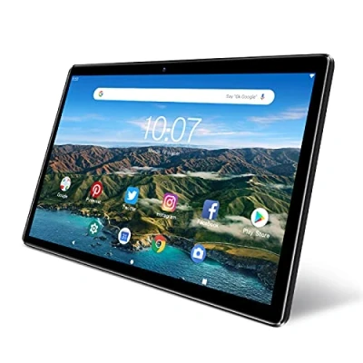 Bild av PRITOM 10 tums wifi surfplatta Android 13, 64 GB ROM, expanderbar till 512GB, fyrkärnig processor, HD IPS skärm, 6 000 mAh batteri, dubbel kamera, bluetooth, (svart)