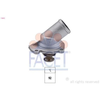 Bild av FACET 7.8653 Thermostat d&#039;eau 92 Made in Italy OE Equivalent avec joint d&#039;étanchéite OPEL: Corsa D 3/5 portes, Meriva A, Astra H portes