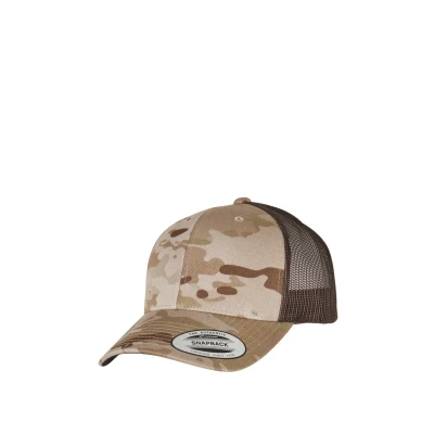 Bild av Flexfit Retro Trucker Multicam Keps, Storlek: One Size, Arid/brown