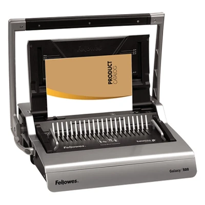 Bild av Fellowes 5622001 Profi kontor Galaxy 500 plastbindare platina/svart, grå, stansning 25 ark