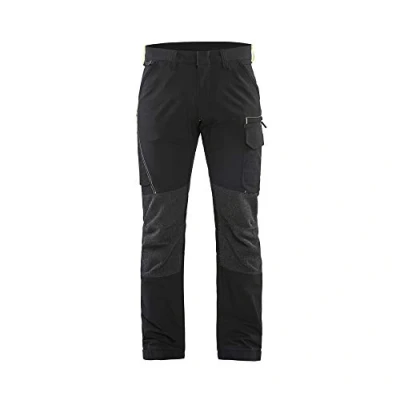 Bild av SERVICEBYXA 1422 1645 4 VÄGS STRETCH SVART/VARSELGUL D88 Beijerbygg Byggmaterial