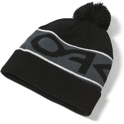 Bild av Oakley Svart pom Beanie Factory Black Cuff @ Hatstore