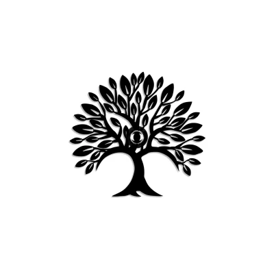 Bild av Opviq Vägglampa Heart Tree V2, svart, metall, stickpropp, strömbrytare