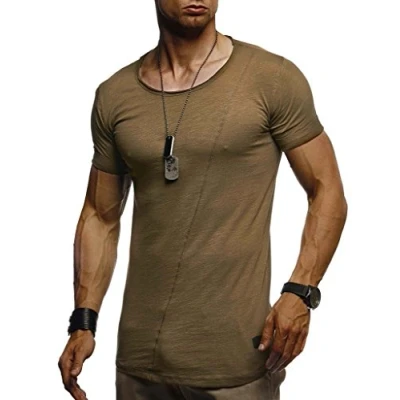 Bild av Leif Nelson Rundhals Tshirt bas, Storlek: XXL, Khaki