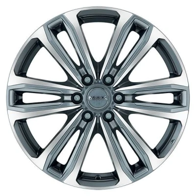 Bild av MAK Safari6 Gun Metal Machined Face 7.5x17 6/139.7 ET30 B112