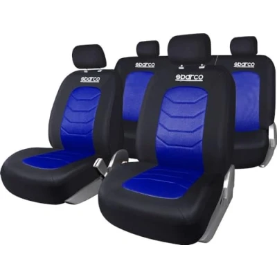Bild av SPARCO S LINE SPC1019AZ Couverture de siège bleu/noir Polyester avant et arrière