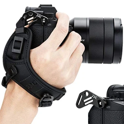 Bild av JJC Spegelfri kamera handrem handledsrem passar för Nikon Z7 II Z6 Sony A1 A7C A7III A7II A7RIII A7RII A7SII A7SIII A6500 A6400 A6300 A6000 Fuji X E4 S10 T3 T2 CV en. EOS R5 R6