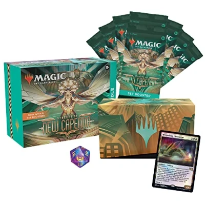 Bild av Magi The Gathering Streets of New Capenna Bundle, 8 set Boosters och Tillbehör, Flerfärgad (C95150000), för åldrarna 13+