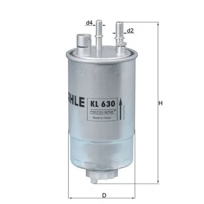 Bild av MAHLE ORIGINAL KL 630 Filtre à Carburant de conduite 9 7,9 OPEL: Meriva A