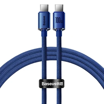 Bild av Baseus CAJY000603 USB laddningskabel Blå C Type C, Power Delivery