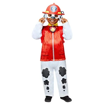 Bild av Amscan Officiell Nickelodeon Deluxe Marshall Paw Patrol kostym 3 4 och 6 år, Brun blå, År