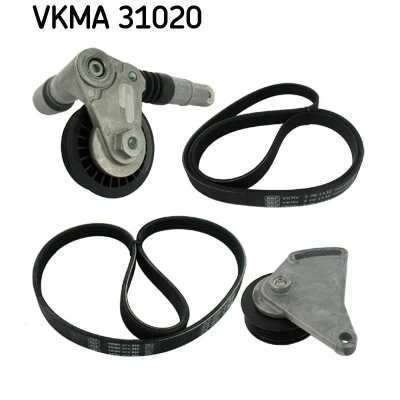 Bild av SKF VKMA 31020 Jeu de courroies trapézoïdales à nervures AUDI: A4 B5 Berline, A6 C5 Avant, VOLKSWAGEN: Passat GP Berline
