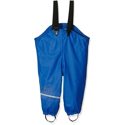 Bild av CareTec Unisex barn regn overall PU W fleece regnbyxor, Oceanblå (706), 104
