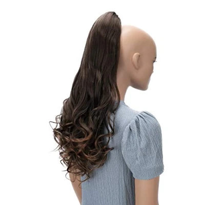 Bild av CAISHA 60cm Hairpiece Braid Ponytail Hair Extension Voluminous Wavy Brown Mix H509