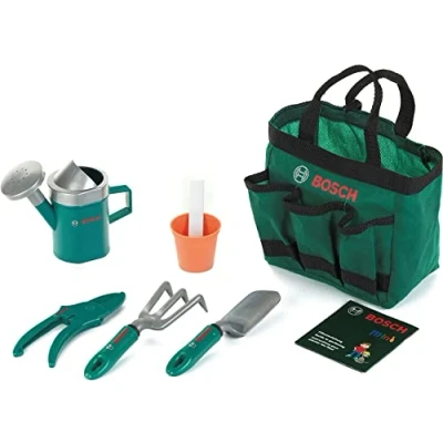 Bild av Theo Klein 2787 Bosch garden trädgårdsväska I Högkvalitativt trädgårdsset för barn Inkl. spade, blomkruka, vattenkanna och mycket mer. Mått: 32 cm x 30 6 Leksaker över 3 år