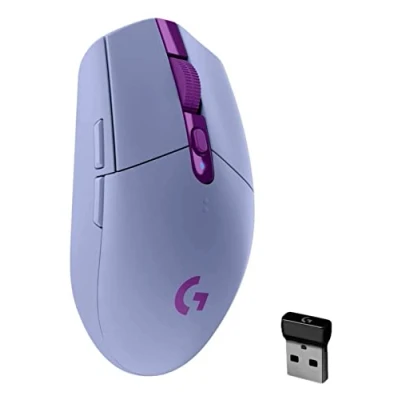 Bild av Logitech G 305 LIGHTSPEED trådlös spelmus med HERO 12K DPI sensor, anslutning, 6 programmerbara knappar, 250 timmars batteritid, lätt, PC/Mac lila