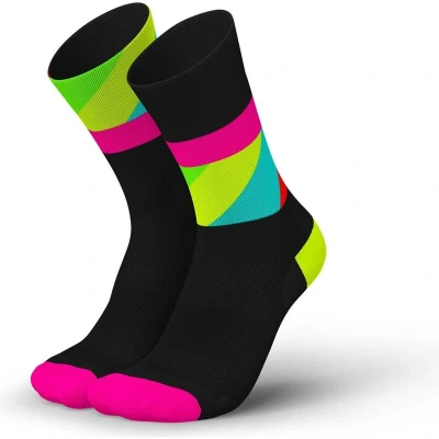 Bild av INCYLENCE ULTRALIGHT löparstrumpor för kvinnor och män, andningsbara mycket tunna, 1 par, Strides Black Pink Canary, 35 38 EU