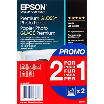 Bild av Epson Premium glansigt fotopapper, A6 format, 100 x 150 mm 2 40 bladpaket